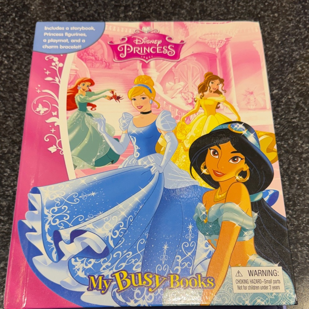 Disney Princess My Busy Books - Pink, Blue, and Yellow